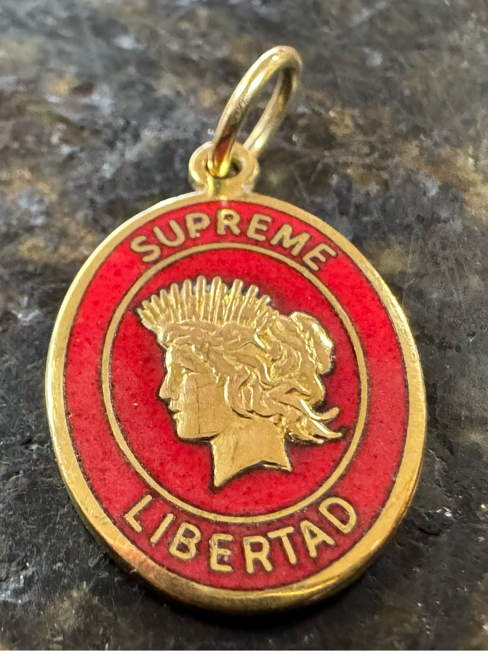 Supreme Libertad Gold Pendant 14k